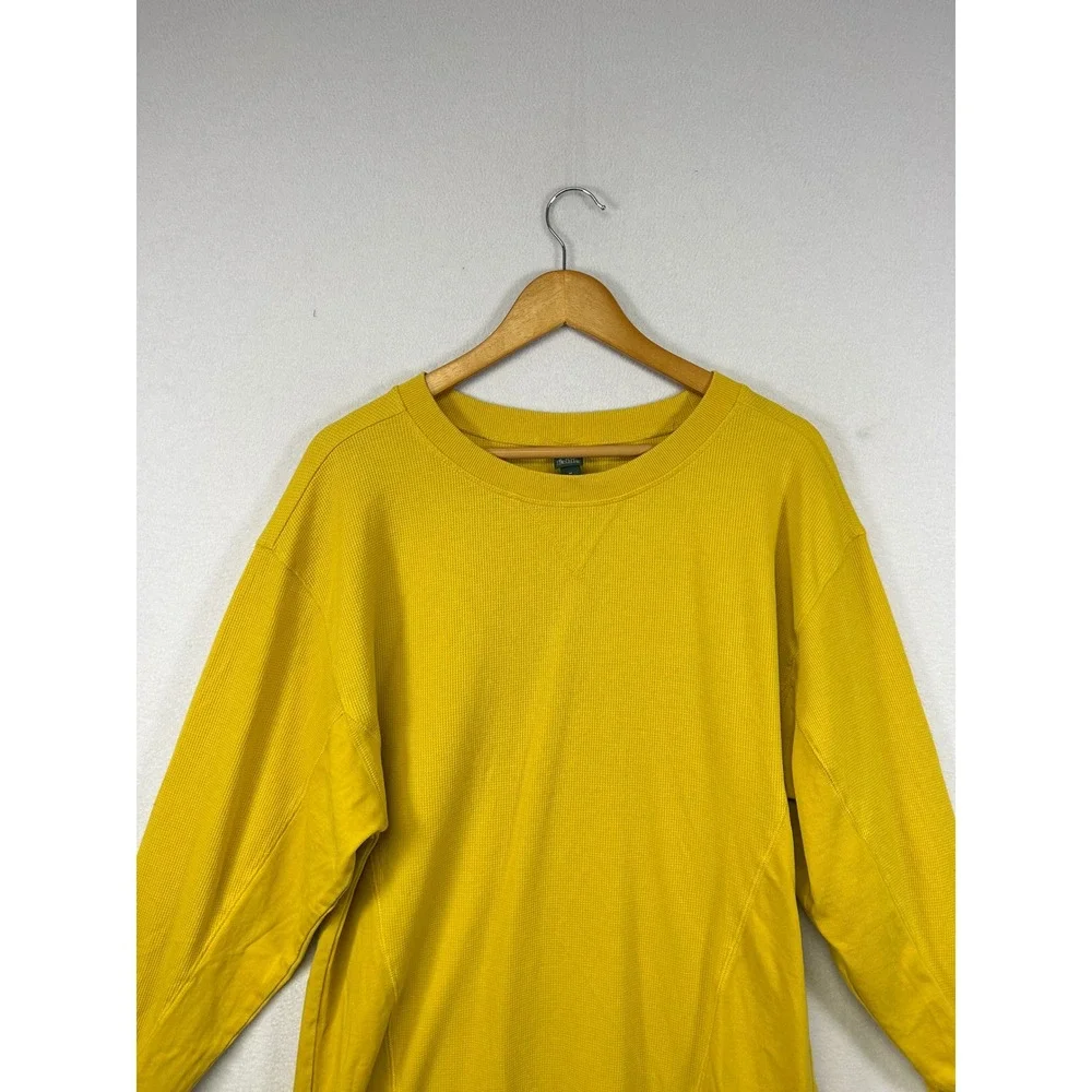 Wild Fable Yellow Waffle Knit‎ Long Sleeve Crewneck Top Size Medium - Picture 4 of 9